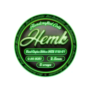 Premade Coils Fused Clapton Ribbon MTL (2*30+2*1) 0.95ohm KA1 2.5mm (3pcs) από Hemk Handcrafted Coils